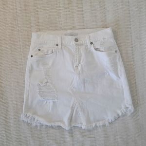 7 for all mankind denim skirt, size 26